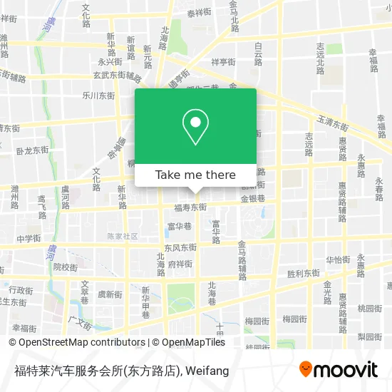 福特莱汽车服务会所(东方路店) map