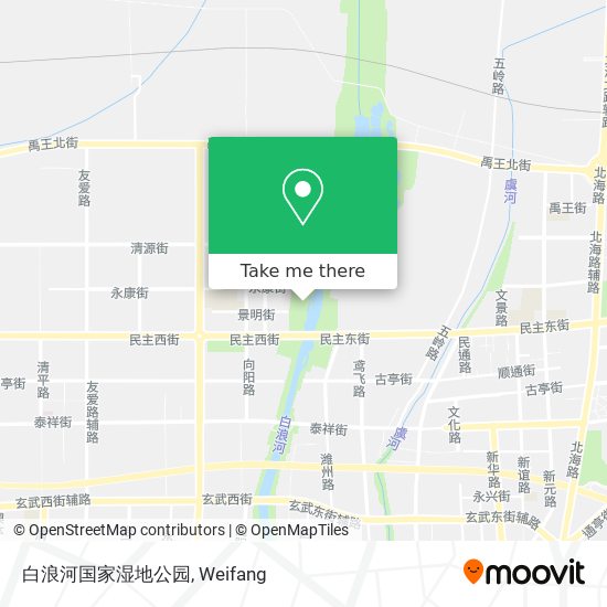 白浪河国家湿地公园 map