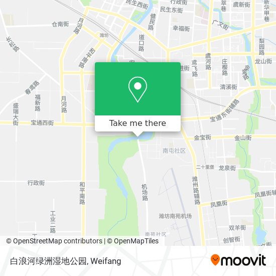 白浪河绿洲湿地公园 map