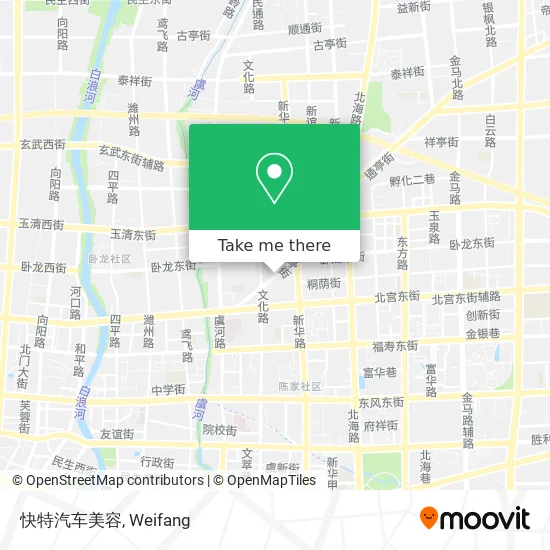 快特汽车美容 map