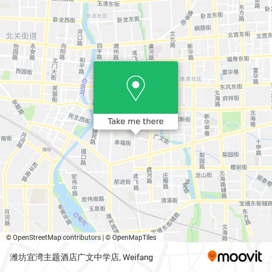 潍坊宜湾主题酒店广文中学店 map