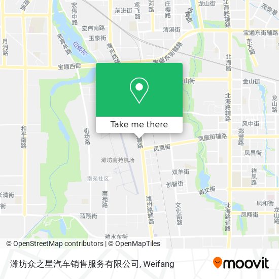 潍坊众之星汽车销售服务有限公司 map