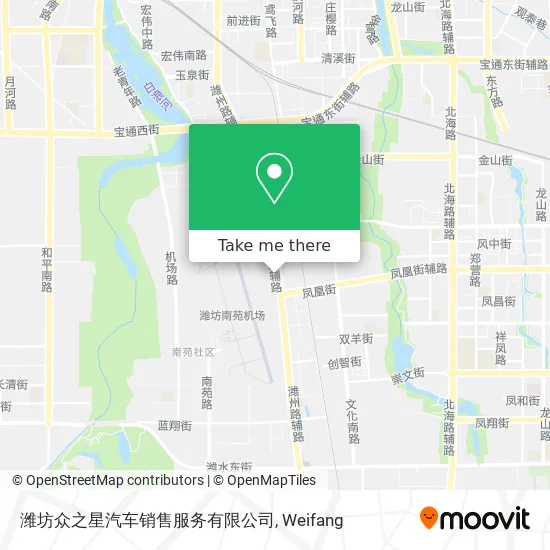 潍坊众之星汽车销售服务有限公司 map