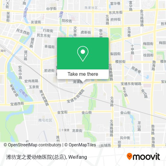 潍坊宠之爱动物医院(总店) map