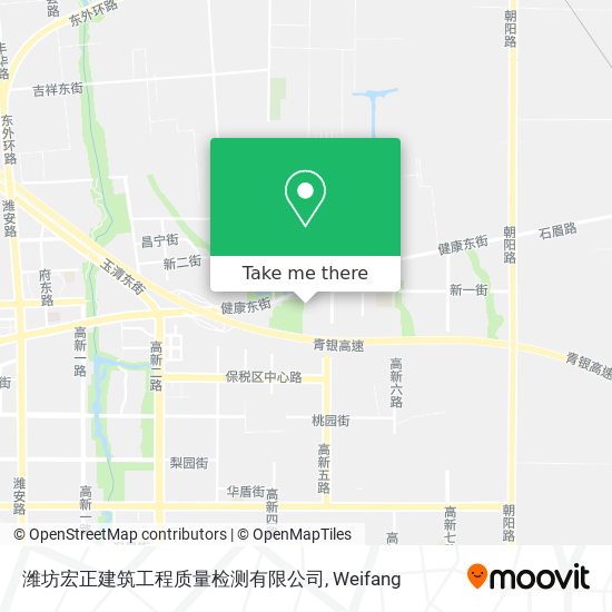 潍坊宏正建筑工程质量检测有限公司 map