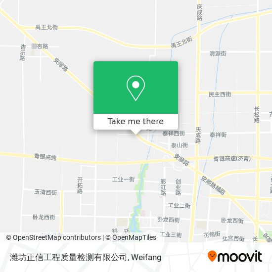 潍坊正信工程质量检测有限公司 map