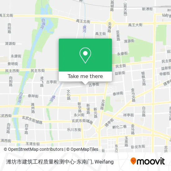 潍坊市建筑工程质量检测中心-东南门 map