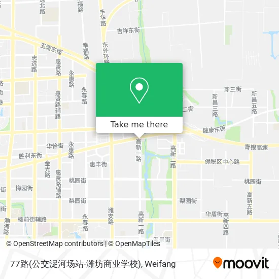 77路(公交浞河场站-潍坊商业学校) map