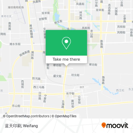 蓝天印刷 map