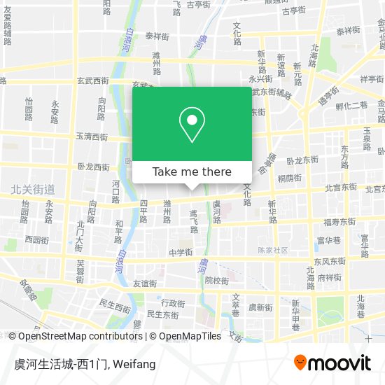 虞河生活城-西1门 map