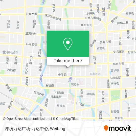 潍坊万达广场-万达中心 map