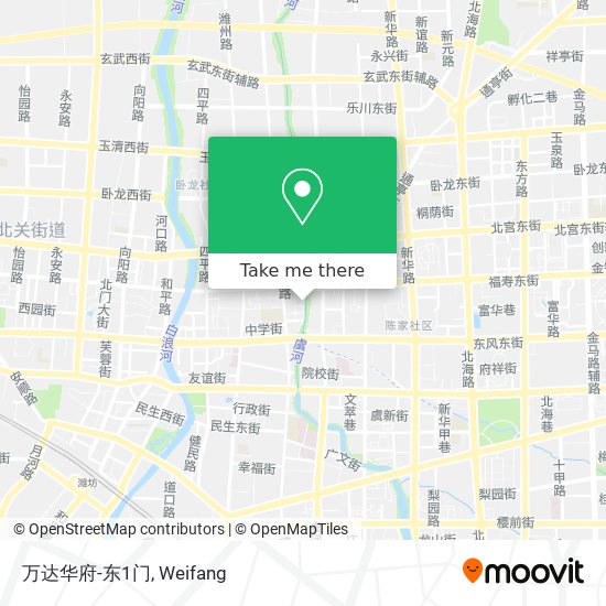 万达华府-东1门 map