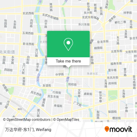 万达华府-东1门 map