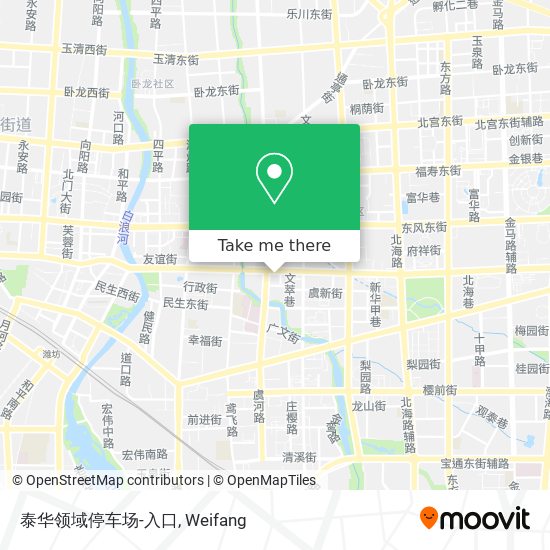 泰华领域停车场-入口 map