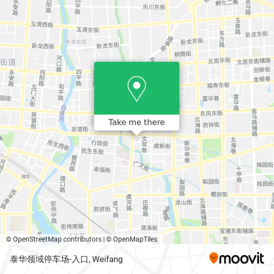 泰华领域停车场-入口 map