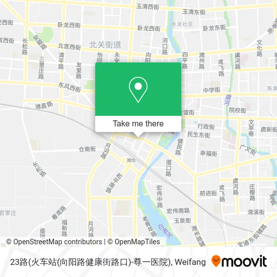 23路(火车站(向阳路健康街路口)-尊一医院) map