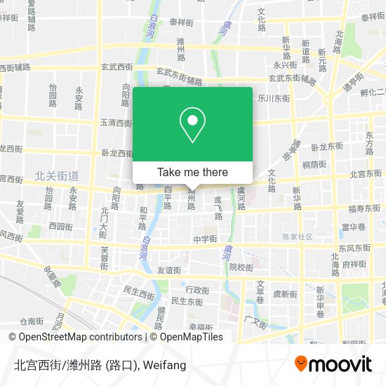 北宫西街/潍州路 (路口) map