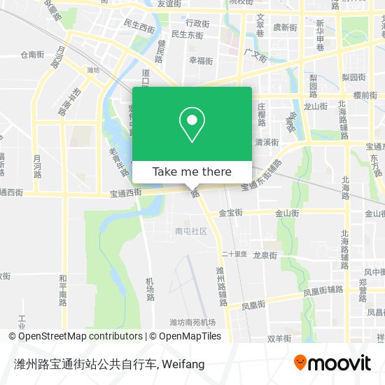 潍州路宝通街站公共自行车 map