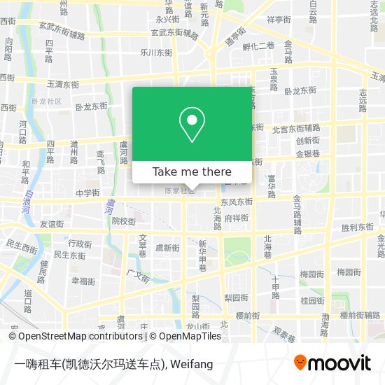 一嗨租车(凯德沃尔玛送车点) map
