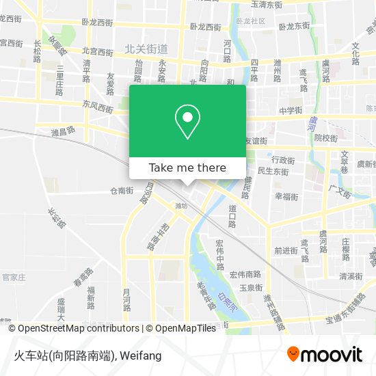 火车站(向阳路南端) map