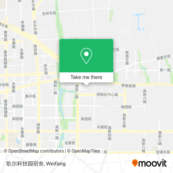 歌尔科技园宿舍 map