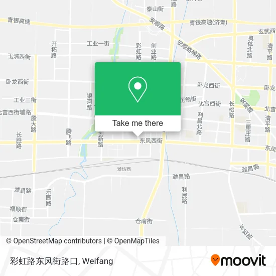 彩虹路东风街路口 map
