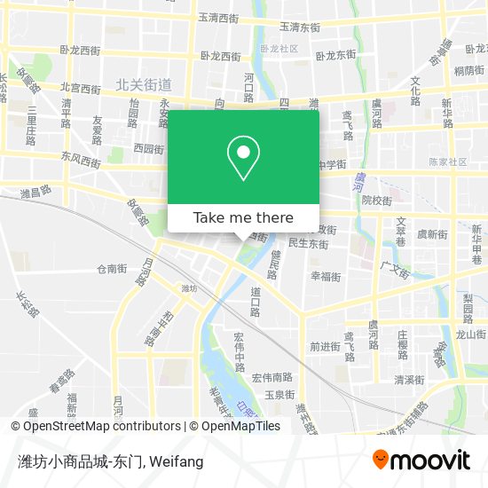 潍坊小商品城-东门 map