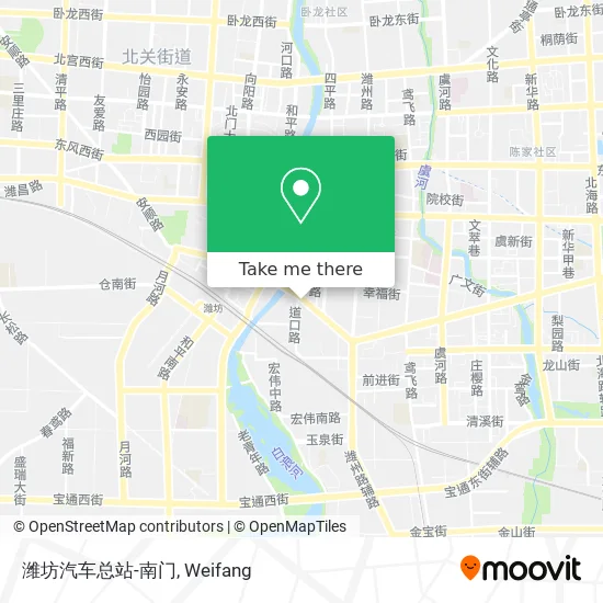 潍坊汽车总站-南门 map