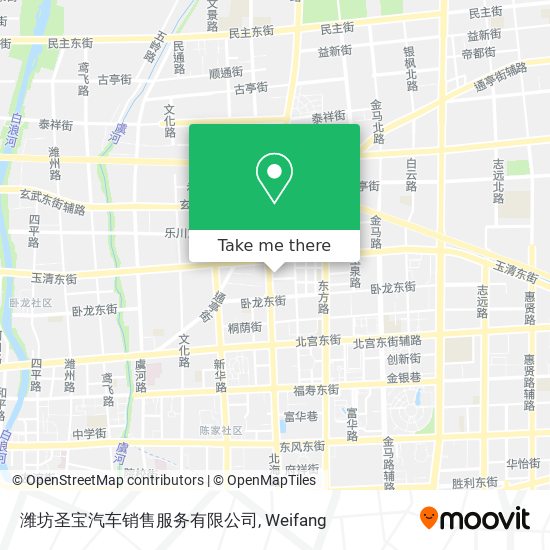 潍坊圣宝汽车销售服务有限公司 map