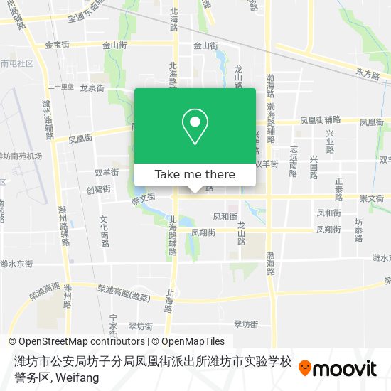 潍坊市公安局坊子分局凤凰街派出所潍坊市实验学校警务区 map