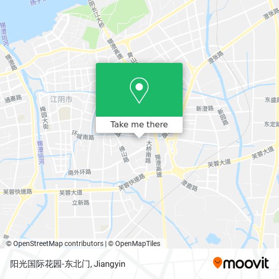 阳光国际花园-东北门 map
