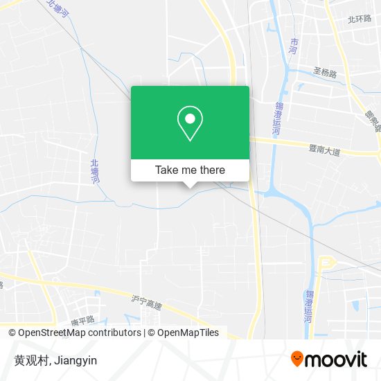 黄观村 map