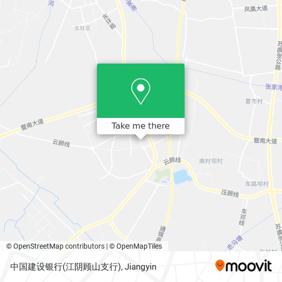 中国建设银行(江阴顾山支行) map
