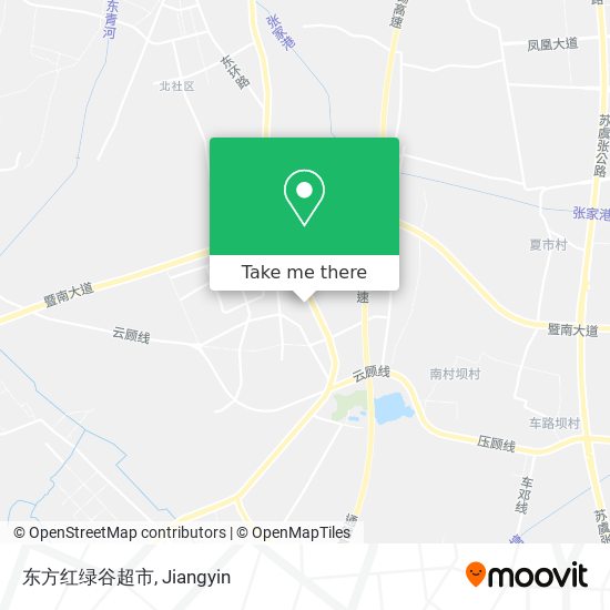 东方红绿谷超市 map