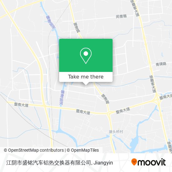 江阴市盛铭汽车铝热交换器有限公司 map