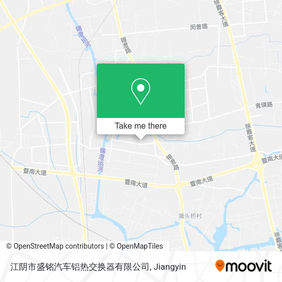 江阴市盛铭汽车铝热交换器有限公司 map