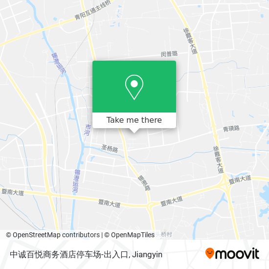 中诚百悦商务酒店停车场-出入口 map