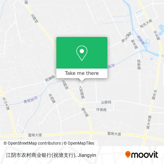 江阴市农村商业银行(祝塘支行) map