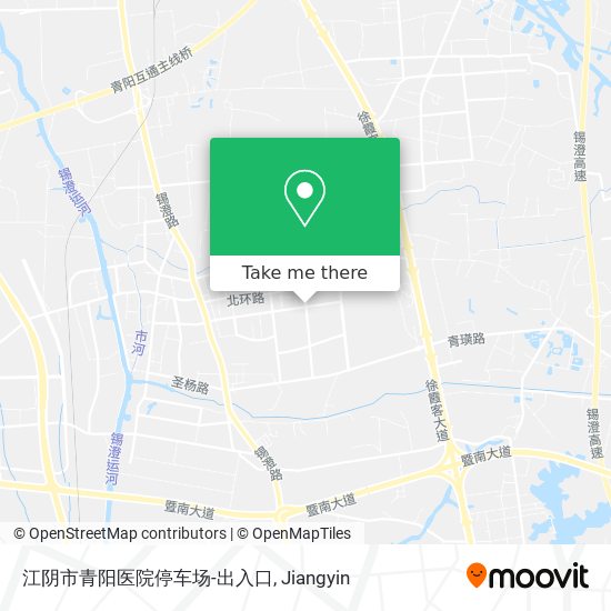 江阴市青阳医院停车场-出入口 map