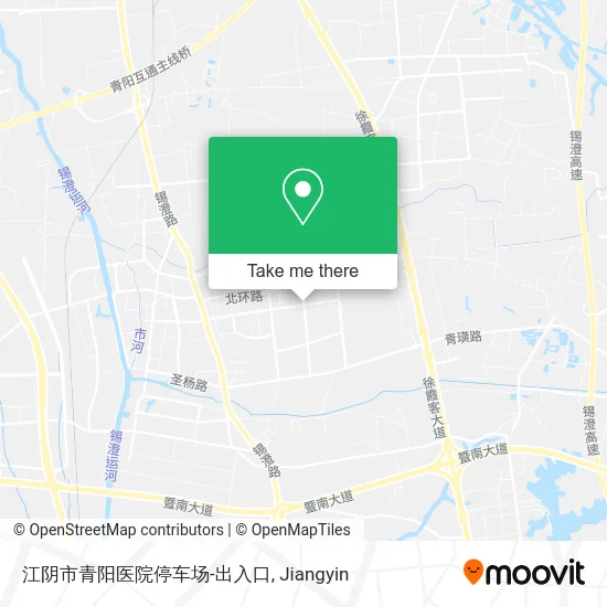 江阴市青阳医院停车场-出入口 map