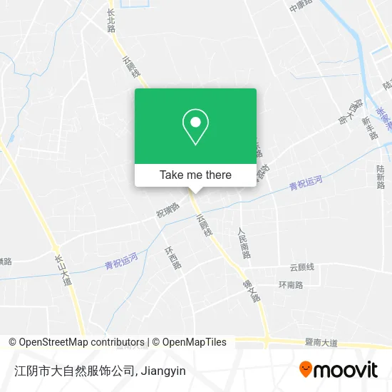 江阴市大自然服饰公司 map