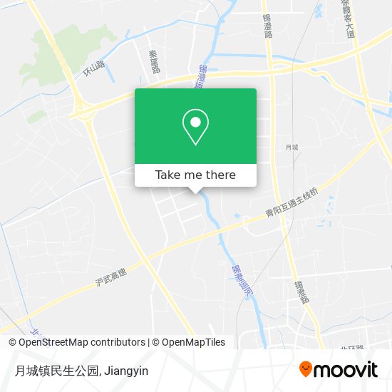 月城镇民生公园 map