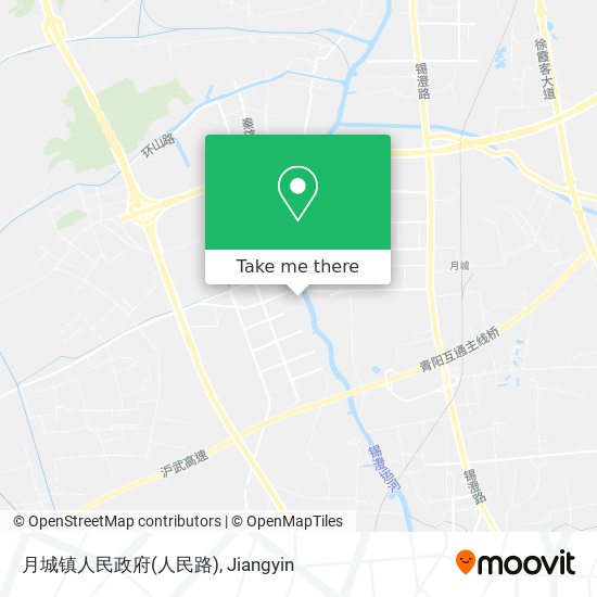 月城镇人民政府(人民路) map