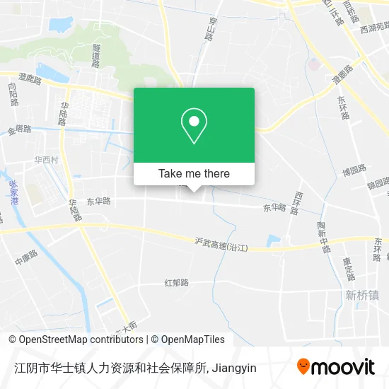江阴市华士镇人力资源和社会保障所 map