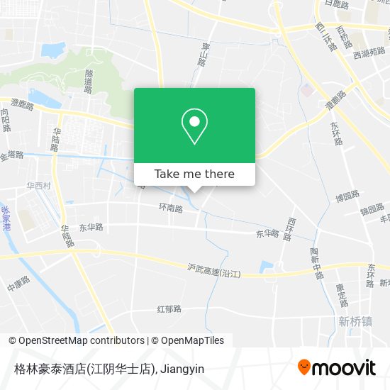格林豪泰酒店(江阴华士店) map