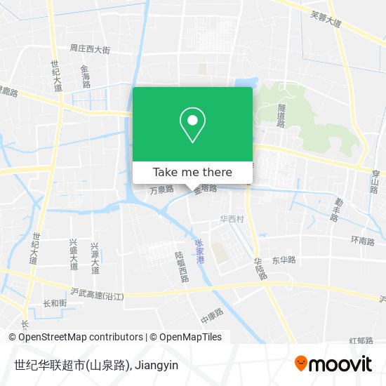 世纪华联超市(山泉路) map