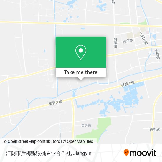 江阴市后梅猕猴桃专业合作社 map