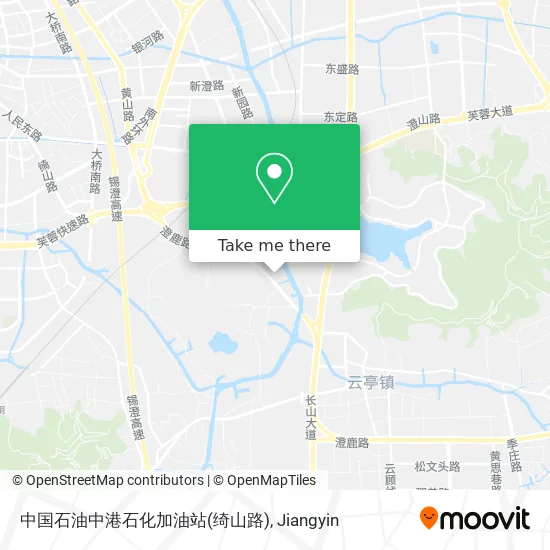 中国石油中港石化加油站(绮山路) map