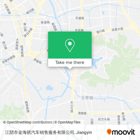 江阴市金海祺汽车销售服务有限公司 map