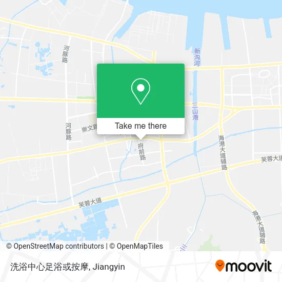 洗浴中心足浴或按摩 map